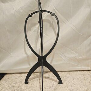 Black Foldable 14" High Wig Holder Stand Suitable For Travel